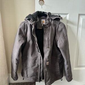 Carhartt Gray Hooded Jacket